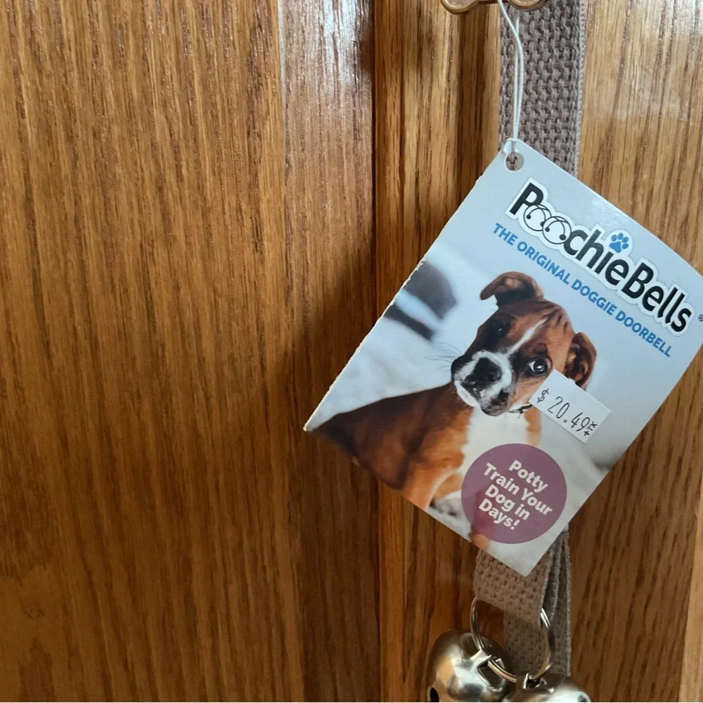 Poochie Bells Doggie Doorbell - beige